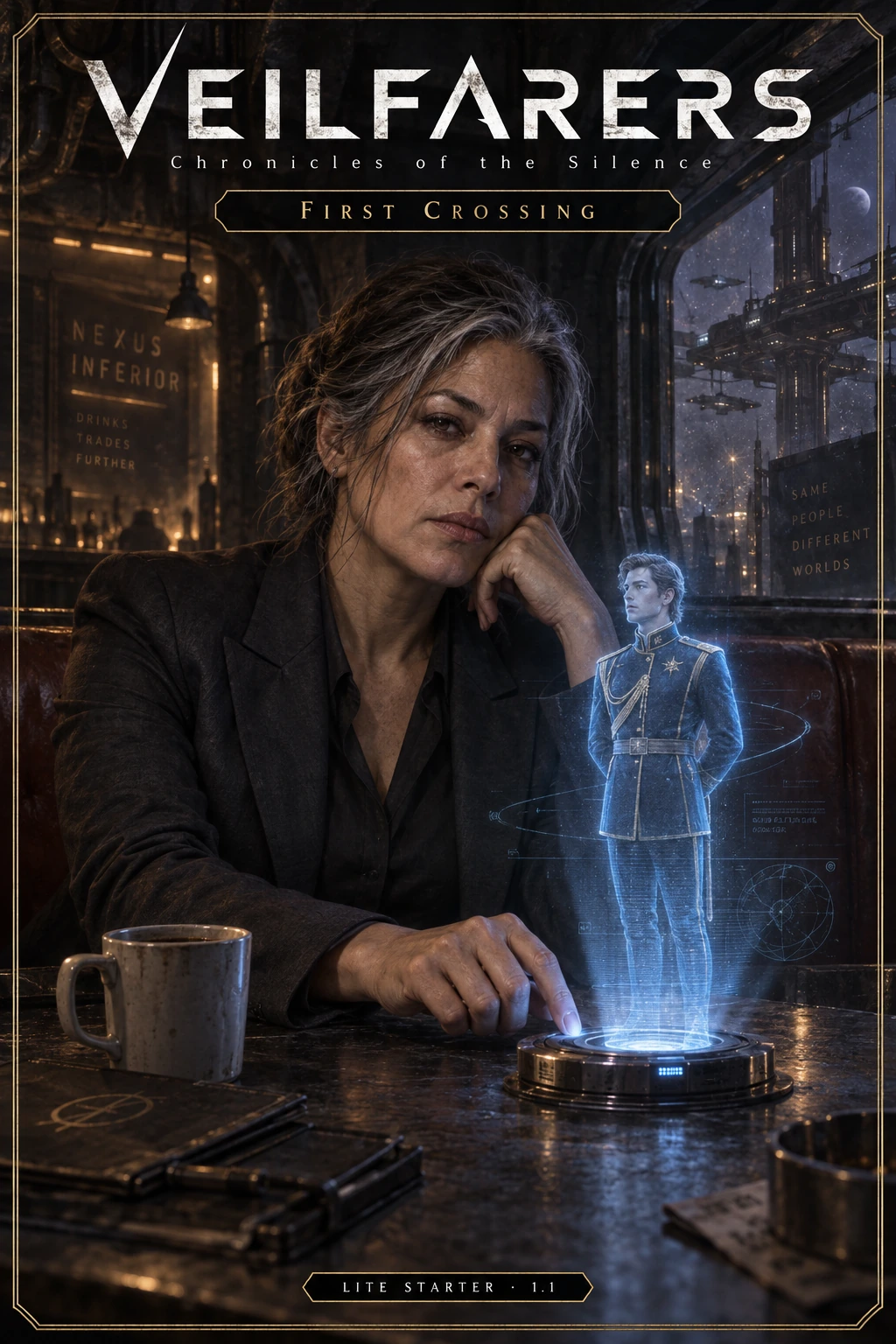 First Crossing — Maya Santos projects a hologram of Alexei Joric
